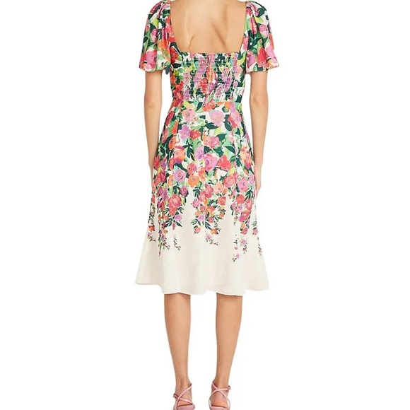 Maggy London Floral Print Midi Dress Size 6 NWT - Picture 2 of 3